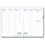 Diár DESIGN týždenný A4 2026 polský - čierna - zebra