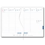 Diár DESIGN týždenný A4 2027 - biela - Slovensko - vlajka