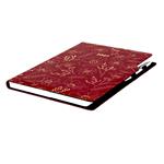 Diár DESIGN týždenný A4 2027 - bordová - Kvety