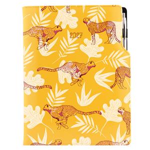 Diár DESIGN týždenný A4 2027 český - žltá - Gepard