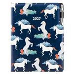 Diár DESIGN týždenný A4 2027 - modrá - Kone