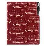 Diár DESIGN týždenný A4 2027 polský - bordová - Maluch