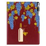 Diár DESIGN týždenný A4 2027 polský - bordová - Víno