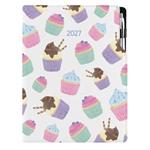 Diár DESIGN týždenný A4 2027 poľský - Cupcake