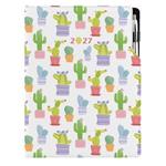 Diár DESIGN týždenný A4 2027 poľský - Kaktus