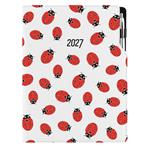 Diár DESIGN týždenný A4 2027 poľský - Lienka