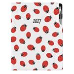 Diár DESIGN týždenný A4 2027 poľský - Lienka