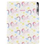 Diár DESIGN týždenný A4 2027 poľský - Unicorn