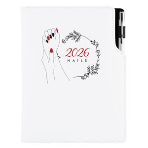 Diár DESIGN týždenný A5 2026 poľský - Nails