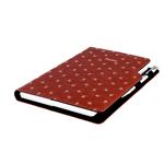 Diár DESIGN týždenný A5 2026 slovenský - hnedá - Biely kvet