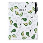 Diár DESIGN týždenný A5 2027 český - Avokádo
