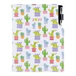 Diár DESIGN týždenný A5 2027 český - Kaktus