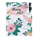 Diár DESIGN týždenný A5 2027 český - Kvety