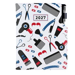 Diár DESIGN týždenný A5 2027 poľský - KADERNÍCKY Barber