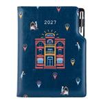 Diár DESIGN týždenný A5 2027 polský - modrá - Hotel