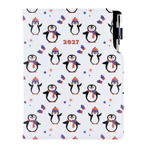 Diár DESIGN týždenný A5 2027 poľský - Tučniak