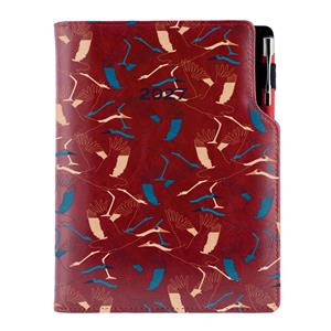 Diár DESIGN týždenný A5 2027 slovenský - bordová - Žeriav