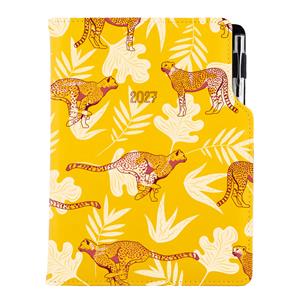 Diár DESIGN týždenný B5 2027 český - žltá - Gepard