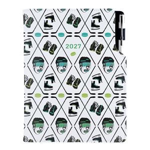 Diár DESIGN týždenný B5 2027 - Hokej