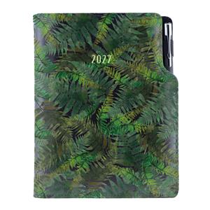 Diár DESIGN týždenný B5 2027 poľský - čierná - Papraď