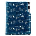 Diár DESIGN týždenný B6 2026 český - modrá - Mustang