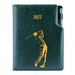Diár DESIGN týždenný B6 2027 český - zelená - Golf muž