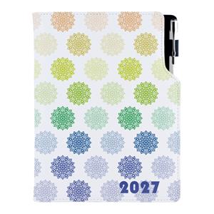 Diár DESIGN týždenný B6 2027 - Mandala farebná