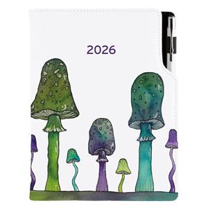 Diár DESIGN týždenný špeciál A5 2026 - Huby