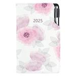 Diár DESIGN týždenný vreckový 2025 český - Pivonka