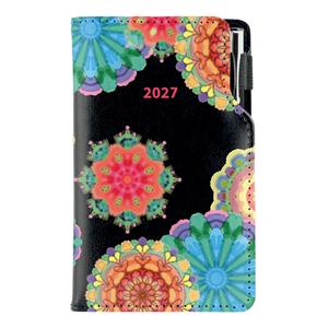 Diár DESIGN týždenný vreckový 2027 český - čierna - Kaleidoskop