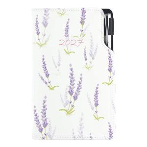 Diár DESIGN týždenný vreckový 2027 český - Levanduľa