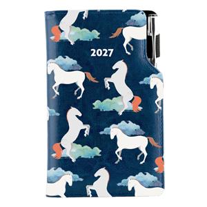 Diár DESIGN týždenný vreckový 2027 český - modrá - Kone