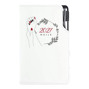 Diár DESIGN týždenný vreckový 2027 český - Nails