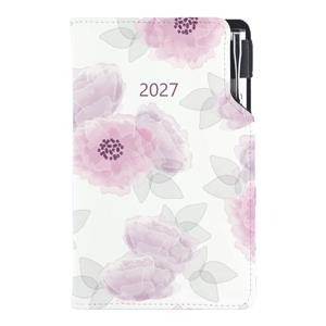 Diár DESIGN týždenný vreckový 2027 český - Pivonka