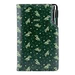 Diár DESIGN týždenný vreckový 2027 český - zelená - Vetvičky