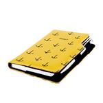 Diár DESIGN týždenný vreckový 2027 český - žltá - Námorník - kotvy