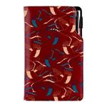 Diár DESIGN týždenný vreckový 2027 poľský - bordová- Žeriav