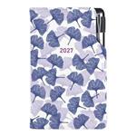 Diár DESIGN týždenný vreckový 2027 poľský - Ginkgo