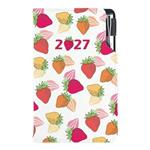 Diár DESIGN týždenný vreckový 2027 poľský - Jahoda