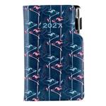 Diár DESIGN týždenný vreckový 2027 poľský - modrá- Flamingo