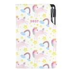 Diár DESIGN týždenný vreckový 2027 poľský - Unicorn