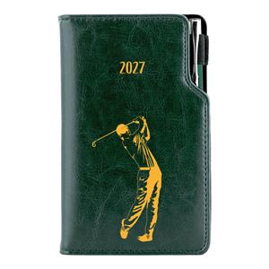 Diár DESIGN týždenný vreckový 2027 polský - zelená - Golf muž