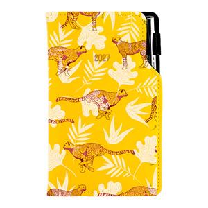 Diár DESIGN týždenný vreckový 2027 polský - žltá - Gepard