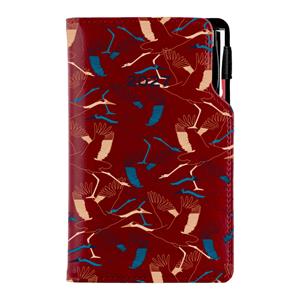 Diár DESIGN týždenný vreckový 2027 slovenský - bordová - Žeriav