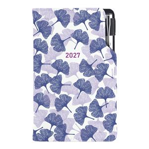 Diár DESIGN týždenný vreckový 2027 slovenský - Ginkgo