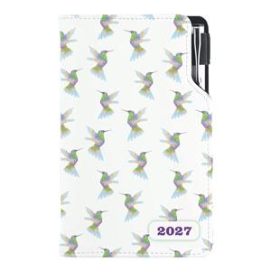Diár DESIGN týždenný vreckový 2027 slovenský - Kolibrík