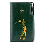 Diár DESIGN týždenný vreckový 2027 slovenský - zelená - Golf muž