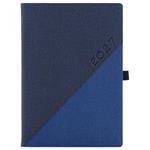 Diár DIEGO denný A4 2027 polský - modrá/modrá