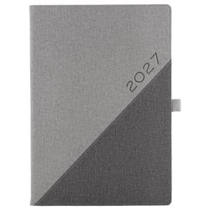 Diár DIEGO týždenný A4 2027 polský - sivá/sivá