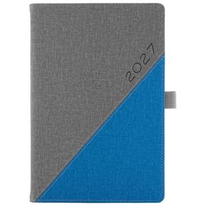 Diár DIEGO týždenný A5 2027 slovenský - sivá/modrá